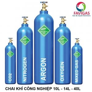 Oxy, Nitơ, CO2, Argon, Acetylen, Heli, Ethylene, Hydro, Khí hỗn hợp, Nitơ thực phẩm, CO2 thực phẩm, Oxy y tế và Amoniac - Công ty TNHH Favigas